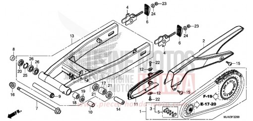 BRAS OSCILLANT CB500XAH de 2017